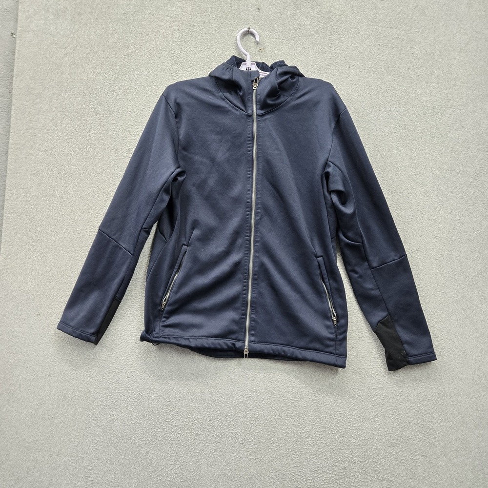 Lululemon Men Jacket L Navy Activewear Zipper Logo Pockets Full Zip